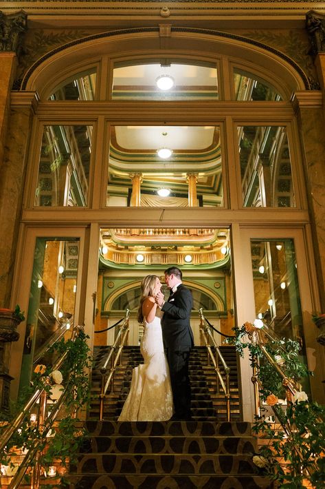 Elegant, romantic, and oh so magical I absolutely loved Aly and Van's dreamy Grand Concourse Pittsburgh wedding! Grand Concourse Pittsburgh Wedding #film #filmphotography #grandconcourse #grandconcoursewedding #heinzchapel #heinzchapelwedding #laurenreneephotography #pittsburgh #pittsburghphotographer #pittsburghwedding #pittsburghweddingphotography #soireebysouleret Large Wedding Venues, Pittsburgh Wedding Venues, Pittsburgh Wedding Photography, Pink And White Weddings, Luxury Wedding Decor, Design Boards, Groom Getting Ready, Pittsburgh Wedding, Ceremony Dresses