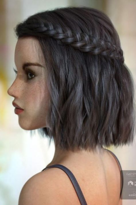 Short braids are a timeless look that will always be a favorite of ours, despite the fact that braided hairstyles appear to… Braided Bob, Hoco Hair Ideas Curls, Pretty Braids, Short Homecoming Hair, Prom Hairstyles For Short Hair, Hoco Hair Ideas Medium, Genesis 3, Homecoming Hairstyles Updos, Prom Hairstyles For Long Hair