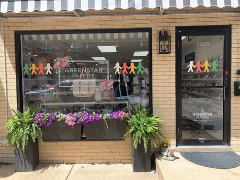 the last pride window painting of mine in downtown downers at the wonderful @greenstarpaperie ! I wanted to incorporate the colors in their signage into the painting for this one. I just dropped off some of my cicada stickers with them so make sure to check out their store! #windowpainting #mural #downersgrove #pridemonth #pride #shoplocal Window Painting, Drop Off, Shop Local, Make Sure, Mural, Art