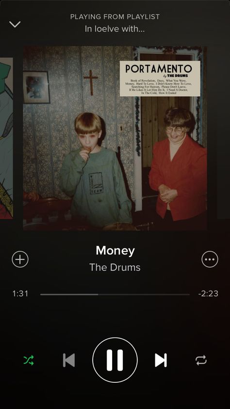 Money- The Drums  Spotify username: evangeline777sanchez Money By The Drums, Shower Music, Songs That Describe Me, Music Recommendations, Book Of Revelation, Music Album Covers, Mood Songs, Hard To Love, Song Playlist