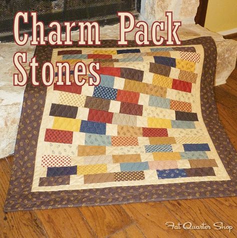 Charm Pack Quilt Patterns, Charm Quilts, Charm Pack Quilt, Quick Quilt, Charm Packs, Jelly Rolls, Quilt Stores, Quilt Projects, House Quilts