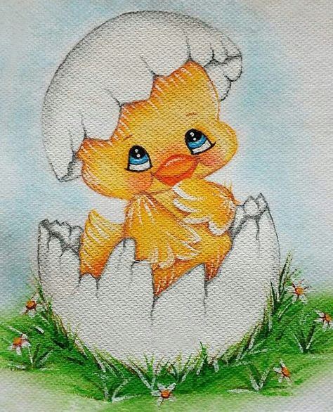 Chicks Drawing, Easy Christmas Canvas, Christmas Canvas Painting Ideas, Easy Canvas Painting Ideas, Canvas Painting Ideas For Beginners, Easter Paintings, Christmas Easy, Easy Acrylic Painting, Painting Ideas For Beginners