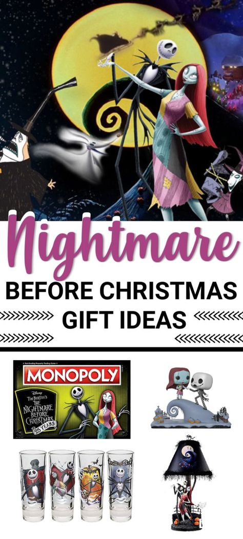 The Nightmare Before Christmas Gift Ideas - great gift ideas for the Nightmare Before Christmas fan in your life. #NBC #nightmarebeforechristmas #giftideas #gifts #jackskellington Goft Ideas, Outdoor Activities For Adults, Nightmare Before Christmas Gifts, Activities For Adults, Indoor Fun, Oogie Boogie, Christmas Gift Basket, Christmas Gift Baskets, Great Gift Ideas