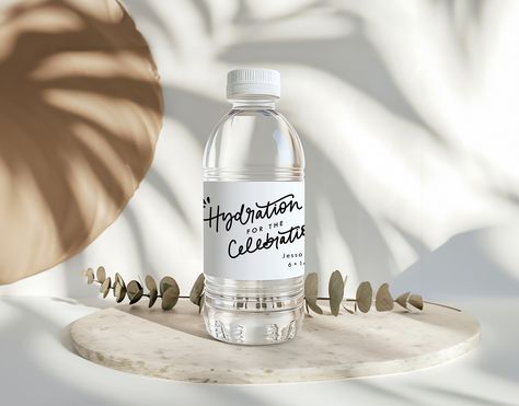 Wedding water bottle labels