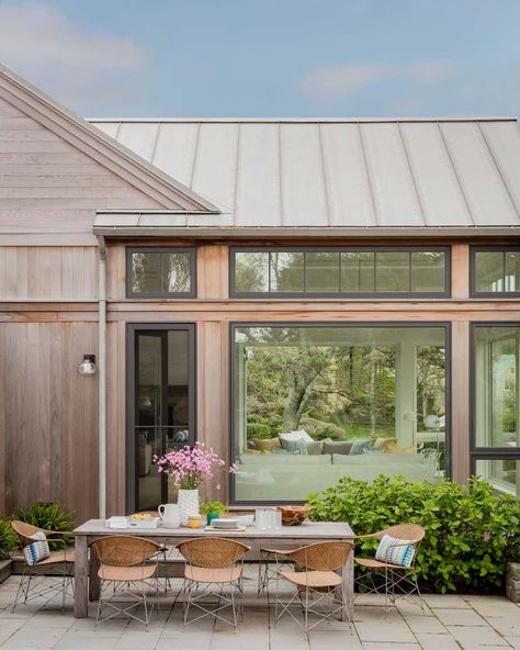 Cape Cod House Interior, Modern Cape Cod, Cape Cod Architecture, Cape Cod House Exterior, Modern Cape, Cape House, Cape Cod House, New England Homes, Hubbardton Forge