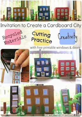 YABookNerd: Summer Reading Kids (2): All Together Now Diy Cardboard Neighborhood, Cardboard Building, Box City, Cardboard City, Practice Painting, Cardboard Houses, Map Activities, Creative Curriculum, Instant Gratification