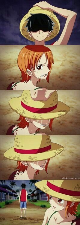 This is one of the favourite scene till date of mine💖💖💖 Emotional Moments, Luffy X Nami, The Pirate King, One Piece Nami, One Piece Ship, Nami One Piece, The Pirates, One Piece Luffy, Roronoa Zoro