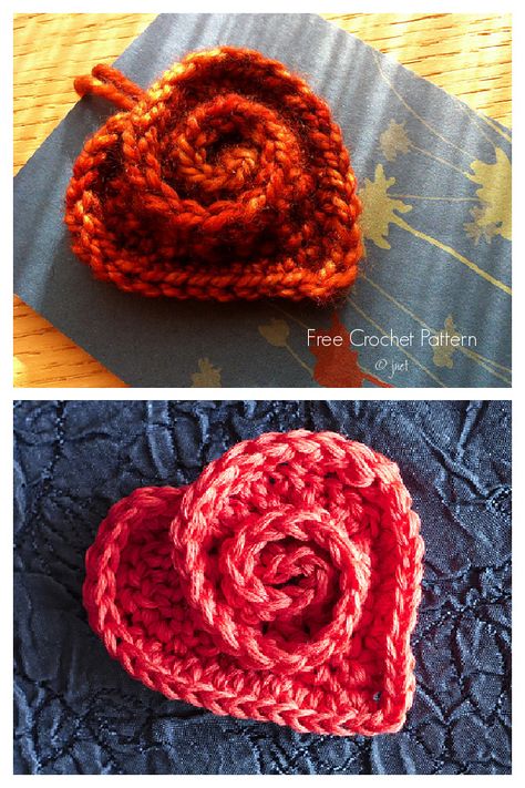 Minion Crochet Patterns, Crochet Rose Pattern, Minion Crochet, Heart Applique, Easy Crochet Hat, Crochet Heart Pattern, Crocheting Ideas, Valentines Crochet, Heart Rose