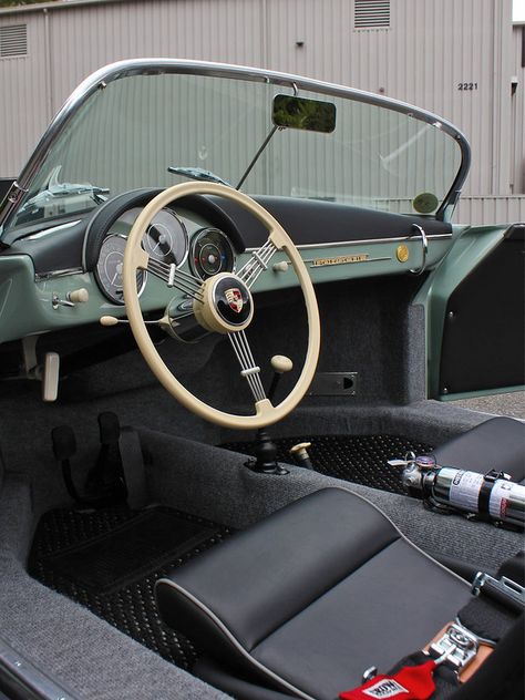 Porsche 356 Replica, Porsche Replica, Best Car Interior, Car Interior Upholstery, Porsche Speedster, Porsche Vintage, Porsche 356 Speedster, 356 Speedster, Porsche 550