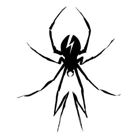 Danger Days Spider Look Alive Sunshine, Emo Tattoos, Coyote Ugly, Punk Patches, Spider Tattoo, Spider Art, Body Modification, My Chemical, Piercing Tattoo