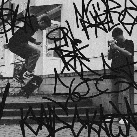 Graphic Photography, Skate Aesthetic, Aesthetic Core, Graffiti Tagging, Instagram Wallpaper, Skateboarder, Wallpaper Aesthetic, Graffiti, Songs