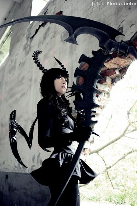 Dead Master ~ Black Rock Shooter Dead Master Black Rock Shooter, Black Rock Shooter Cosplay, Dead Master, New Cosplay, Black Rock Shooter, Cosplay Tips, Black Rock, Cosplay Makeup, Under Maintenance