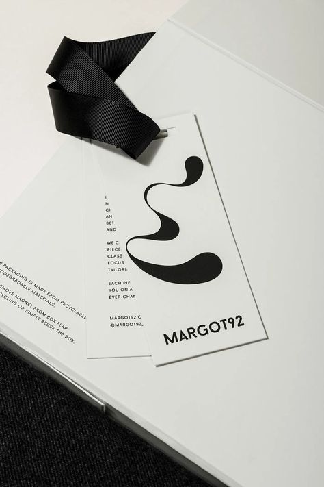 Outerwear Brand Margot92 Boasts Packaging That’s as Luxurious as Their Clothes Typography Packaging, Luxury Clothing Brands, Clothing Brand Logos, Clothing Packaging, Luxury Branding Design, Branding Design Packaging, Luxury Packaging, Monogram Design, Tag Design