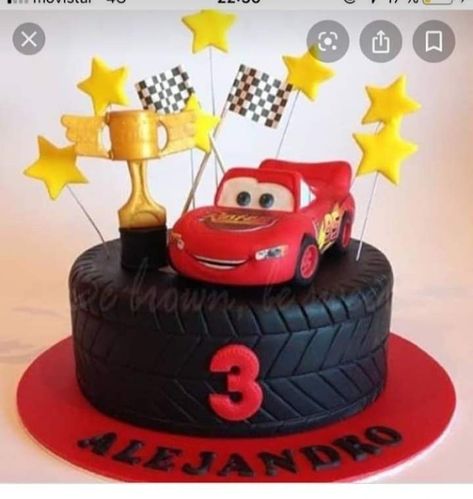 Automotive Elegance: Pinning the Pinnacle of Cars Car Cakes For Boys, Disney Cars Cake, Pixar Cars Birthday, Cars Theme Cake, Mcqueen Cake, Race Car Cakes, 2nd Birthday Party For Boys, Cars Birthday Cake, Movie Cakes