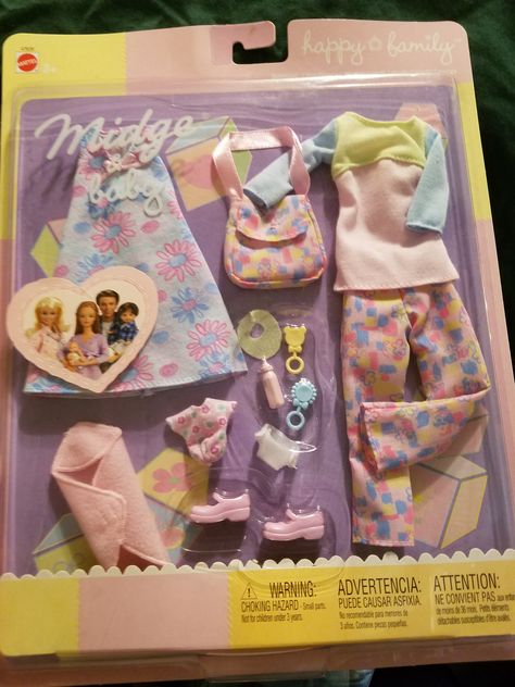 Barbie Happy Family Midge fashion pack Barbie Bebe, Barbie Land, Barbie Happy Family, Barbie Playsets, Barbie Kids, Baby Doll Nursery, Baby Barbie, Barbie Doll Set, Barbie Sets