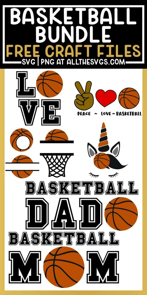 Basketball Diy, Basketball Locker Decorations, Free Svg Fonts, Basketball Water Bottles, Basketball Crafts, Bottle Home Decor, Basketball Clipart, Round Monogram, Basketball Mom Svg