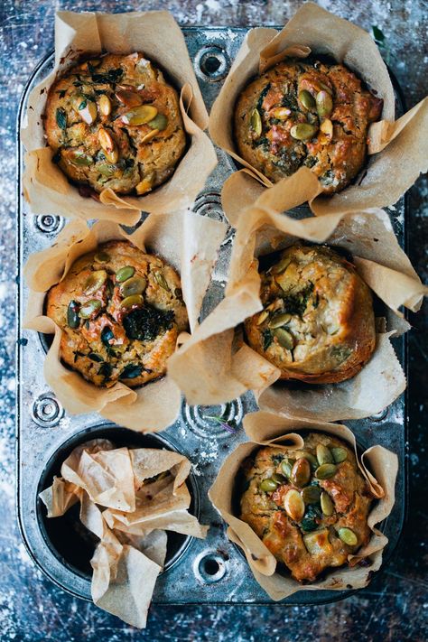 The Stockholm-Based Vegetarian Blog, Green Kitchen Stories, Debuts a New Cookbook | Vogue Green Kitchen Stories, Muffin Photography, Healthy Light Breakfast, Apple Muffins Recipe, Buckwheat Muffins, Savory Quinoa, Broccoli Spinach, Quinoa Muffins, Apple Muffin Recipes