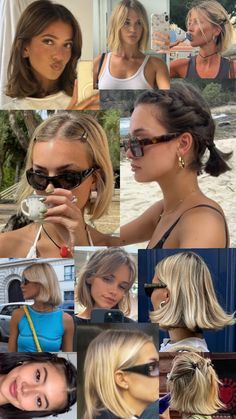 Short Hair Below Ears, Outfits That Go With Short Hair, Fall Hair Styles For Short Hair, Short Hair Down Styles, Short Summer Hair 2024, Short Hair Aesthetic Outfits, Short Hair In A Ponytail, Nice Bob Hairstyles, Short Hair With Pearls