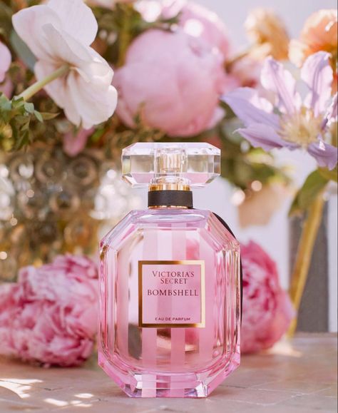 Victoria Secret Bombshell Perfume, Victorias Secret Perfumes, Secret Aesthetic, Victoria's Secret Aesthetic, Victoria's Secret Perfume, Victoria's Secret Bombshell, Victoria's Secrets, Perfume Bottle Design, Victoria Secret Perfume