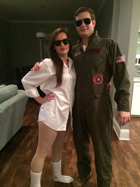 Risky business and top gun couple's costume Risky Business Costume Couples, Topgun Couples Halloween Costume, Risky Business Costume, Couples Fancy Dress, Incredibles Costume, Star Fancy Dress, Home Halloween Costumes, Mr And Mrs Smith, Halloween Fancy Dress