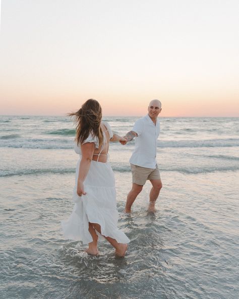 These two brought all the love and laughter to their beach engagement shoot at St.Pete Beach. The bow, this sunset & their playful energy just made this the sweetest couples session. I’m obsessed with so photos in their gallery but here are a few of my favorites! Dreamy beach engagement photos, romantic couple photos, engagement outfit ideas, beachside Photoshoot, couples photos, pose ideas, st Pete photographer, tampa photographer, Beach Pictures Husband And Wife, Beach Engagement Photos Outfit, Romantic Couple Photos, Engagement Photos Romantic, Beach Photo Inspiration, Engagement Outfit Ideas, Couple Beach Photos, Dreamy Beach, Beach Engagement Photoshoot