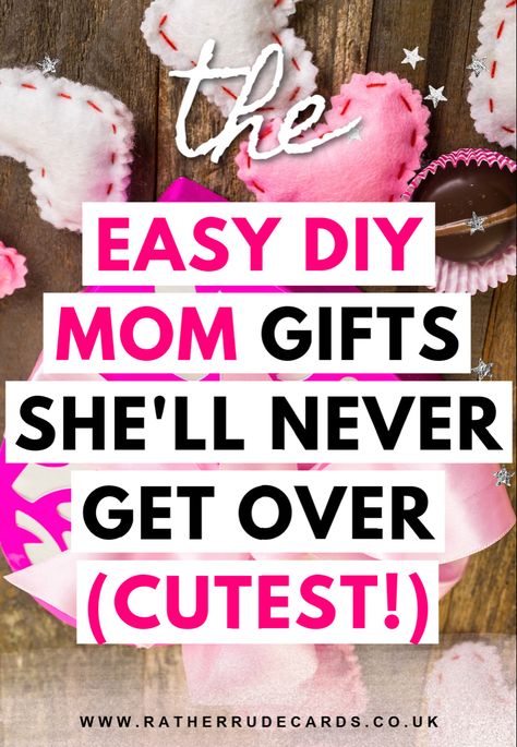 DIY creative mom gifts ideas for Mother’s Day easy homemade gift ideas for her Creative Birthday Gifts For Mum, Mother's Day Diy Presents, Thing To Get Your Mom For Her Birthday, Good Christmas Gifts For Mom Diy, What To Make Mom For Mothers Day, Valentine Gift For Mom From Daughter, Crafts To Make For Moms Birthday, Birthday Gifts For Mum From Daughter, Diy Birthday Present For Mom