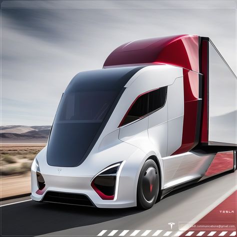 Tesla / Semi Truck concept Tesla Truck, Tesla Semi Truck, Truck Concept, Semi Truck, Semi Trucks, Tesla, My Images, Cars Trucks, Trucks