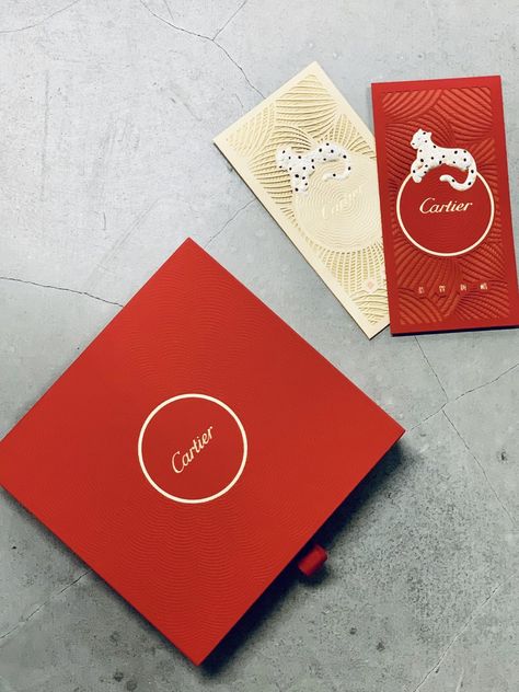 8 top chic and showy red packets, from Gucci, Cartier and more – make your lai see stand out from the pile this Lunar New Year | South China Morning Post Red Packaging Design, Red Pocket Design, Luxury Box Design, Ang Pao, Red Envelope Design, Lucky Money, Retail Store Interior Design, Red Pocket, Red Packet