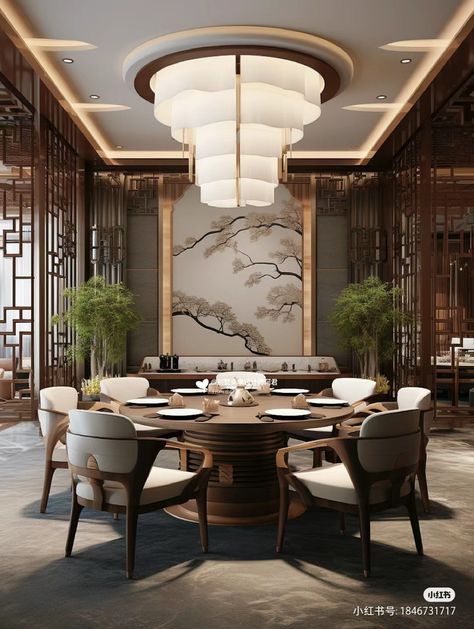 New Chinese Style Interior, Chinese Interior Design Modern, Chinese Dining Room Design, Chinese Restaurant Interior Design, Chinese Dining Room, Chinese Restaurant Interior, Modern Chinese Restaurant, Modern Chinese Interior, Chinese Interior Design