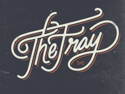 Fray-script Script Logo Design, Hand Lettering Logo, Typographic Art, Typography Love, Typo Logo, The Fray, Beautiful Typography, Band Logo, Types Of Lettering