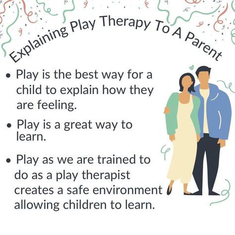 Play Therapy Training Resources on Instagram: "When attempting to explain play therapy to parents it is normal for a therapist to struggle to find their words. Here are a few reminders of things you can use to explain play therapy to parents: 1. Play is to children like words are to adults, it is the best way for them to express and release what is going on inside them. 2. Play is a great way to learn and in fact all humans learn faster through play than through lecture. 3. Playing in the w Play Therapist, Therapy Resources, Play Therapy, Learn Faster, Counseling, Parenting, Train, Human, Feelings