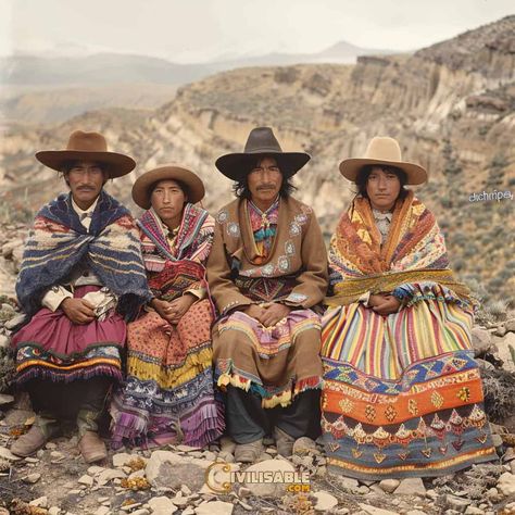 Hopi Traditional Clothing, Peru Clothes, Peru Clothing, Peruvian Dress, Peruvian Clothing, Peruvian Fashion, Native American Home, Oc Inspo, Unique Faces