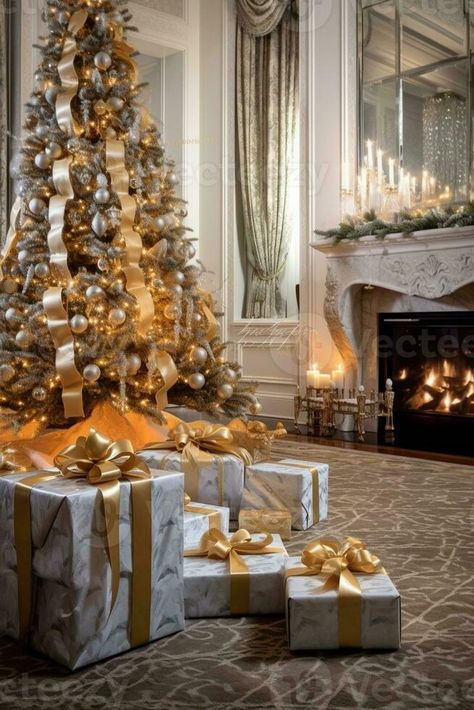 Presents and Gift boxes under Christmas Tree Beige boxes with ribbon bow New year decorated house interior Winter Holiday concept, Generative AI Christmas Tree Beige, Under Christmas Tree, Vector Cityscape, Winter Holiday, Ribbon Bow, Winter Holidays, Ribbon Bows, Gift Boxes, Cityscape