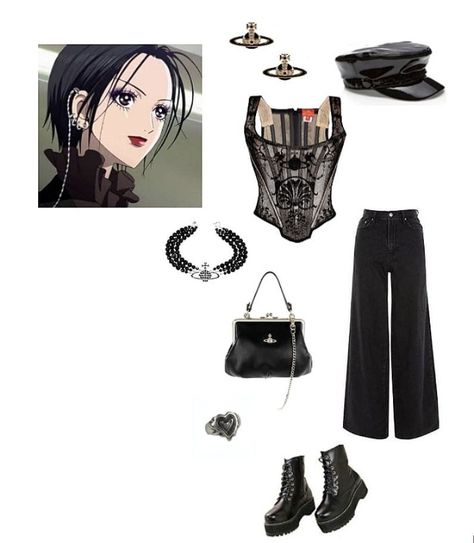 Nana Osaki Outfit, Nana Fashion, Nana Clothes, Movie Fashion Outfits, Rock Clothes, Rock Star Outfit, Dark Academia Style, Manga Japan, Nana Osaki