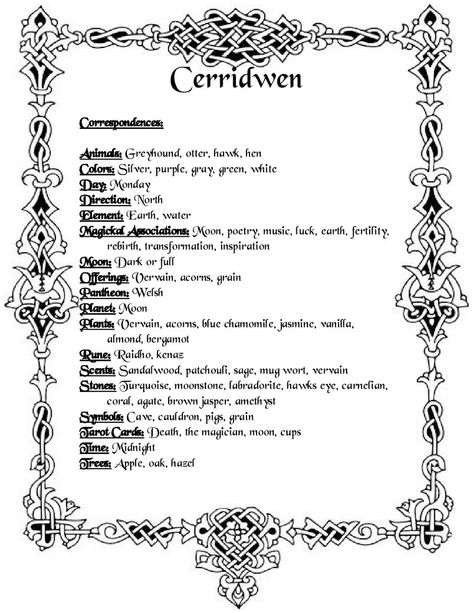 Celtic Dieties Gods And Goddesses, Cerridwen Goddess Tattoo, Ceridwen Tattoo, Working With Cerridwen, Cerridwen Goddess Symbols, Cerridwen Goddess Art, Sirona Celtic Goddess, Cerridwen Tattoo, Ceridwen Altar