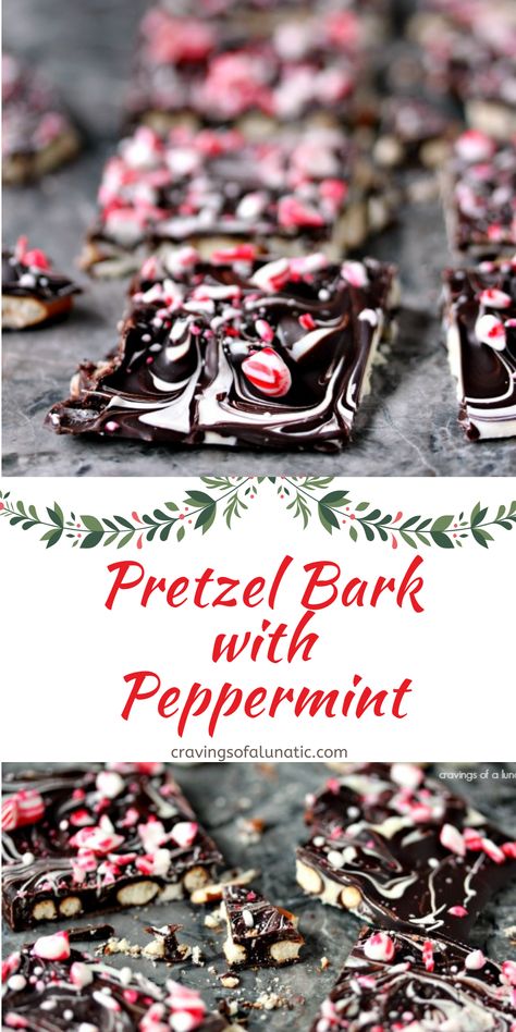 Peppermint Bark With Pretzels, S’mores Christmas Bark, Christmas Peperment Bark, Bark Dessert Recipes, Peppermint Bark Pretzels, Christmas Pretzel Bark 12 Tomatoes, Holiday Bark Recipes, Brookie Bites, Christmas Pretzel Bark