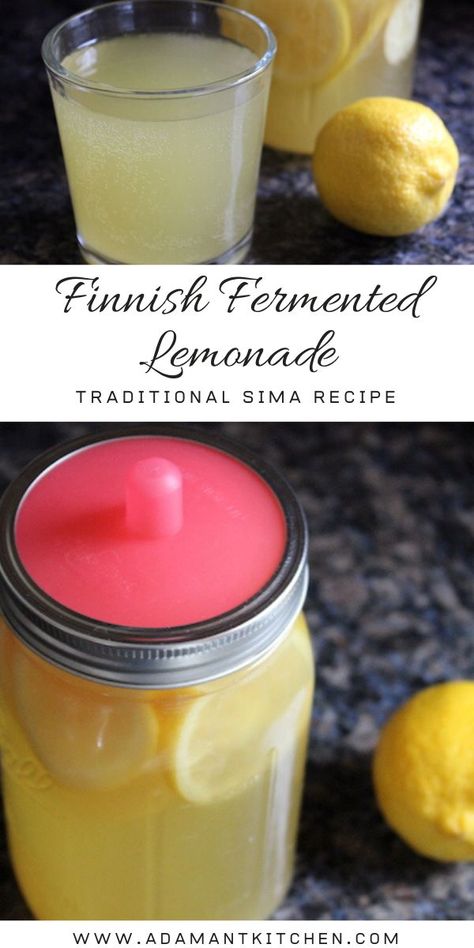 Sima Recipe, Fermented Lemonade, Fermented Vegetables Recipes, Summer Drink Recipe, Fermented Drinks, Mead Recipe, Honey Lemonade, Honey Wine, Heavy Drinking