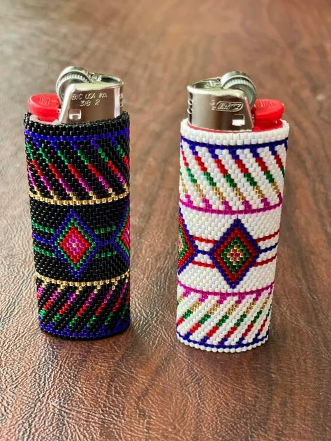 Beaded Lighter Case Patterns, Beaded Lighter Case, Beaded Lighter, Lighter Case, Beading Patterns Free, Bead Loom Patterns, Bead Loom, Loom Patterns, Loom Beading