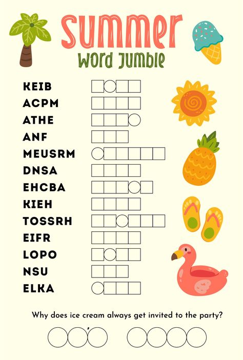 Jumble Word Puzzle, Gutenberg Press, Stimulate Your Brain, Jumbled Words, Johannes Gutenberg, Summer Words, Word Puzzle, Word Search Printables, Word Puzzles