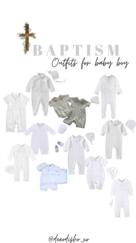 Baptism outfits for baby boy!🤍 Baptism Baby Boy Outfit, Baby Boy Dedication Outfit, Christening Ideas Boy, Christening Outfit Boy, Baptism Outfits For Boys, Baby Dedication Outfit, Baptism Baby Boy, Baby Boy Christening Outfit, Baby Boy Baptism Outfit