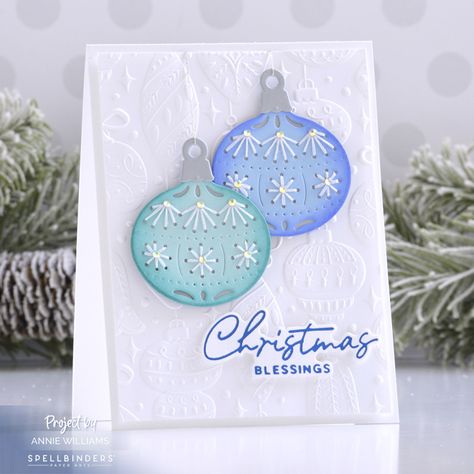 Spellbinders Advent Calendar, Spellbinders Stitchmas, Spellbinders Christmas Cards, Advent 2023, Christmas Palette, Stitched Cards, Calendar Day, Christmas Card Ornaments, Ornament Card