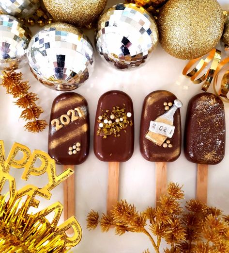 Magnum Chocolate, Popsicles Cake, New Year's Desserts, New Year's Cake, New Year’s Eve, New Years Party, For Your Party, Nouvel An, Popsicles