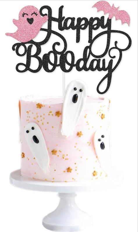 Boo Day Cake, Happy Booday, Grocery Healthy, Garden Upcycle, Happy Boo Day, Door Planters, Flowers Backyard, Halloween Birthday Decorations, Halloween Birthday Cake