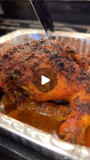 Janique 🧚🏽‍♀️ on Instagram: "Cornish Hen with Red Skinned Mashed Potatoes and Asparagus 

How to Make it? 👇🏾 

1. CLEAN your cornish hen throughly with white winegar and lemon/lime. Once clean, pat dry. 

2. Add a full stick of softened unsalted butter to a bowl with the following seasonings and mix well to create a butter spread to rub on your meat.  If its too thick to spread, add a tsp of olive oil. 

- Sazon
- Poultry seasoning 
- garlic powder
- onion powder 
- complete seasoning 
- smoked paprika
- black pepper 

3. Rub butter spread all over your cornish hen, covering both sides. 

4. Add diced veggies of your choice to the bottom of your pan. You can add white onion, carrots, celery- whatever YOU want. I added lemons because thats all I had 🙂

5. Preheat oven to 350. Once preh Chicken In The Slow Cooker, Cook A Whole Chicken, Chicken Cook, Whole Roasted Chicken, Roast Chicken Recipes, Easy Oven, Cooking Spray, Mediterranean Cuisine, Mediterranean Dishes