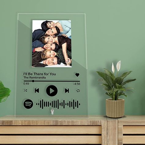 Custom Spotify Plaque Anniversary Ideal Gifts. Spotify Glass Plaque Birthday Gifts for Women - Personalized Acrylic Song with Photo Music Plaque. Spotify Glass Plaque, Glass Spotify Frame, Spotify Song Picture, Spotify Frame Gift, Photo Holder Ideas, Spotify Picture Frame, Spotify Photo Frame, Song Picture Frame, Spotify Gifts