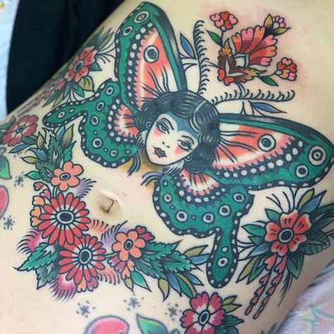 @morganhabe on Instagram: “Butterflies in, or perhaps on your stomach? My sweet @nursewolff @classictattootx” Tattoos After Pregnancy, After Pregnancy, Tattoo Art, Art Tattoo, Butterflies, Tattoos, Animals, On Instagram, Instagram