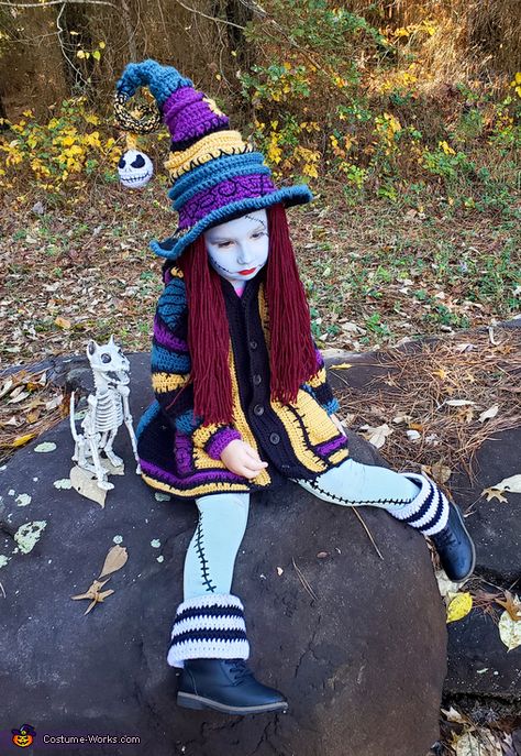 Sally Witch - 2019 Halloween Costume Contest Crochet Halloween Costume, Best Kids Costumes, Crochet Costumes, Easy Diy Costumes, Homemade Costume, Halloween Crochet Patterns, Witch Halloween Costume, Halloween Costume Contest, Crochet Pumpkin