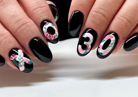 30th Birthday Nails Turning 30, 30th Birthday Nails Design, 30th Birthday Nails, Birthday Nail Designs, Birthday 30, Turning 30, It S My Birthday, Embrace It, Birthday Nails