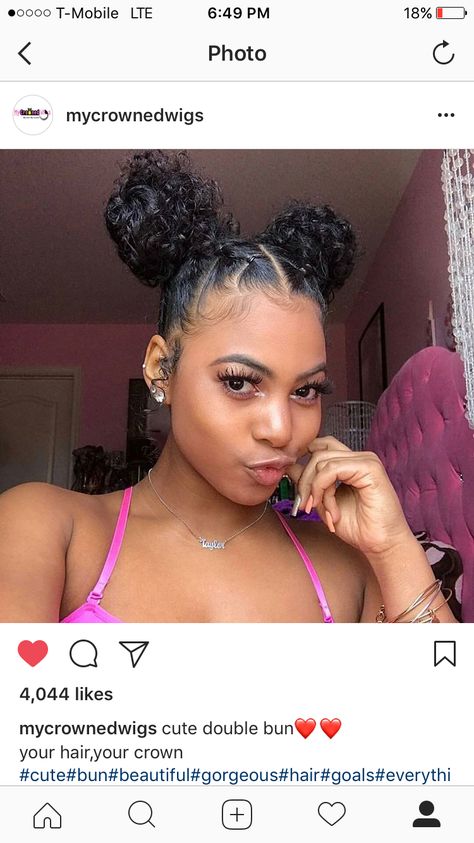 ✨Get More & Follow @Chrisstinaa__ Rubber Band Hairstyles, Curly Wedding Hair, Short Black Hairstyles, Natural Hair Styles Easy, Girl Short Hair, Naturally Curly, Long Curly Hair, Baddie Hairstyles, Headband Hairstyles