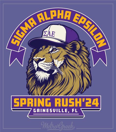 Order the perfect SAE fraternity shirt for your chapter like this Sigma Alpha Epsilon Lion with a baseball cap. Sae Fraternity, Pike Fraternity, Fraternity Rush Shirts, Rush Shirts, Sigma Alpha Epsilon, Retro Surf, Greek Shirts, Fraternity Shirts, Alpha Sigma Alpha